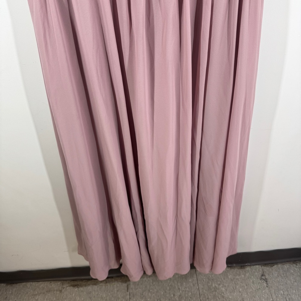 Morilee Madeline Gardner Mauve Beaded Chiffon Formal Maxi Dress Bridesmaid Gown - Picture 6 of 16